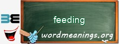 WordMeaning blackboard for feeding